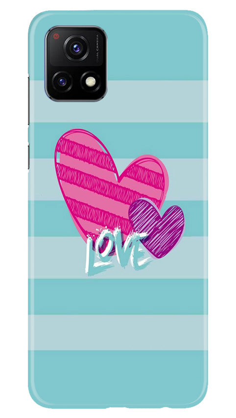 White Heart Case for Vivo Y52s 5G (Design No. 260)
