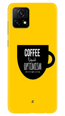 Coffee Optimism Mobile Back Case for Vivo Y31s 5G (Design - 313)