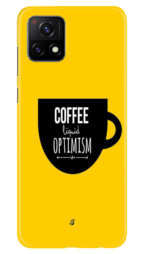 Coffee Optimism Mobile Back Case for Vivo Y31s 5G (Design - 313)