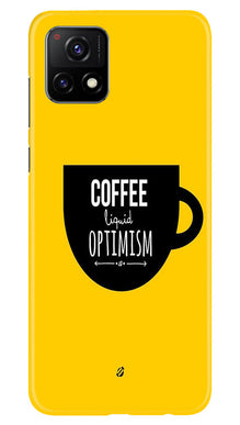 Coffee Optimism Mobile Back Case for Vivo Y52s 5G (Design - 313)