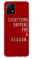 Everything Happens Reason Mobile Back Case for Vivo Y31s 5G (Design - 337)