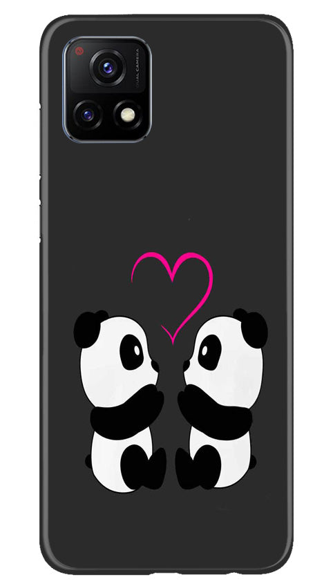 Panda Love Mobile Back Case for Vivo Y52s 5G (Design - 355)