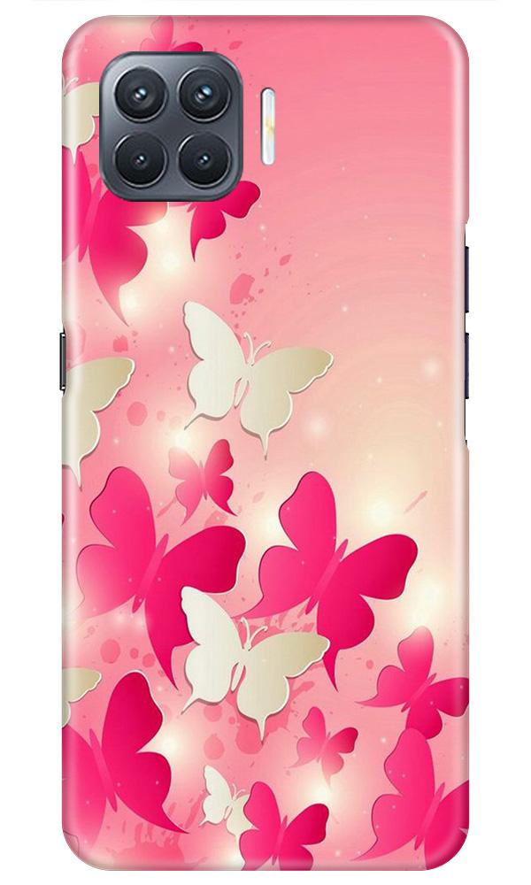 White Pick Butterflies Case for Oppo A93