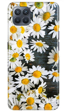 White flowers2 Mobile Back Case for Oppo A93 (Design - 62)