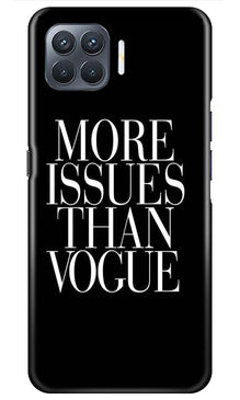 More Issues than Vague Mobile Back Case for Oppo A93 (Design - 74)