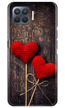 Red Hearts Mobile Back Case for Oppo A93 (Design - 80)