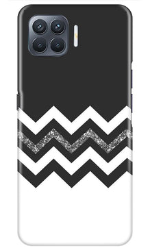 Black white Pattern2Mobile Back Case for Oppo A93 (Design - 83)