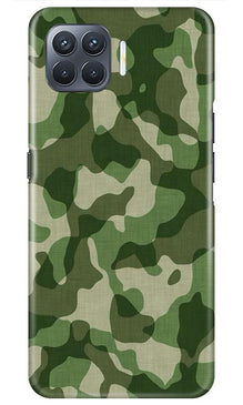 Army Camouflage Mobile Back Case for Oppo A93  (Design - 106)