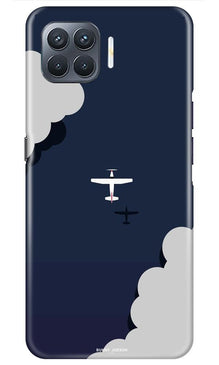 Clouds Plane Mobile Back Case for Oppo A93 (Design - 196)