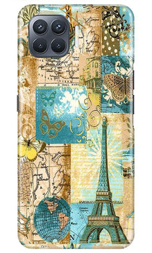 Travel Eiffel Tower Mobile Back Case for Oppo A93 (Design - 206)