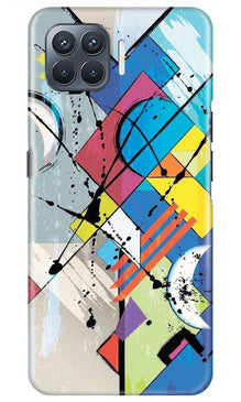 Modern Art Mobile Back Case for Oppo A93 (Design - 235)
