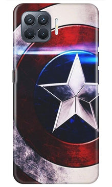 Captain America Shield Mobile Back Case for Oppo A93 (Design - 250)