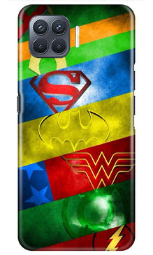 Superheros Logo Mobile Back Case for Oppo A93 (Design - 251)