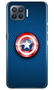 Captain America Shield Mobile Back Case for Oppo A93 (Design - 253)