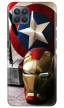 Ironman Captain America Mobile Back Case for Oppo A93 (Design - 254)