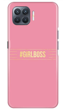 Girl Boss Pink Mobile Back Case for Oppo A93 (Design - 263)