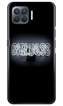Girl Boss Black Mobile Back Case for Oppo A93 (Design - 268)