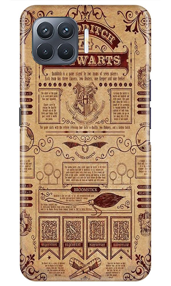 Hogwarts Mobile Back Case for Oppo A93 (Design - 304)