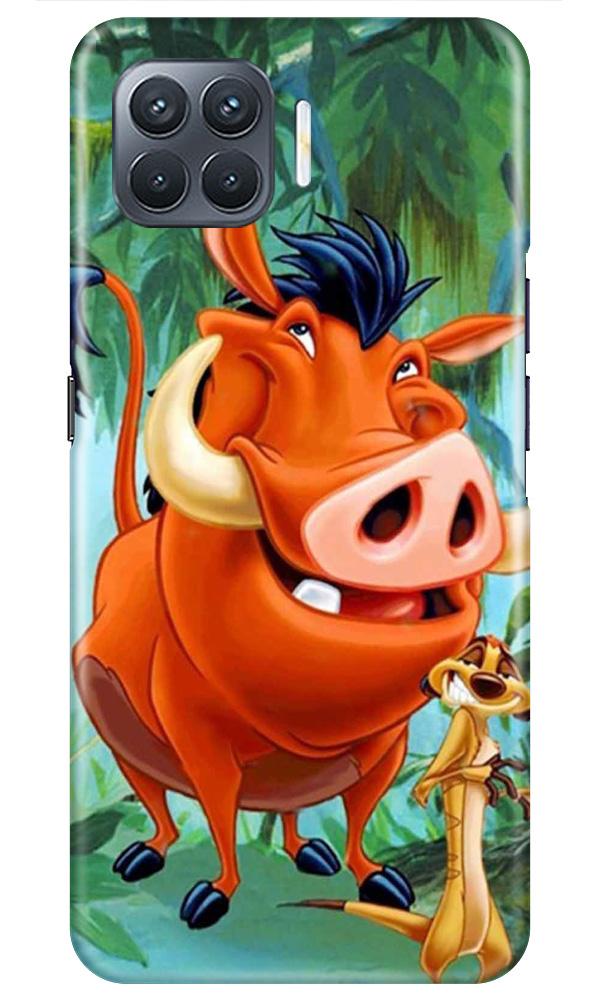 Timon and Pumbaa Mobile Back Case for Oppo A93 (Design - 305)