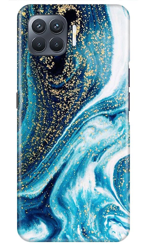 Marble Texture Mobile Back Case for Oppo A93 (Design - 308)