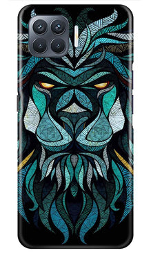Lion Mobile Back Case for Oppo A93 (Design - 314)