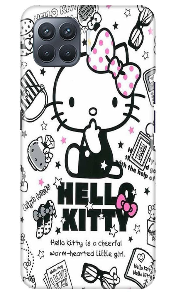 Hello Kitty Mobile Back Case for Oppo A93 (Design - 361)