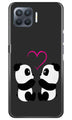 Panda Love Mobile Back Case for Oppo A93 (Design - 398)