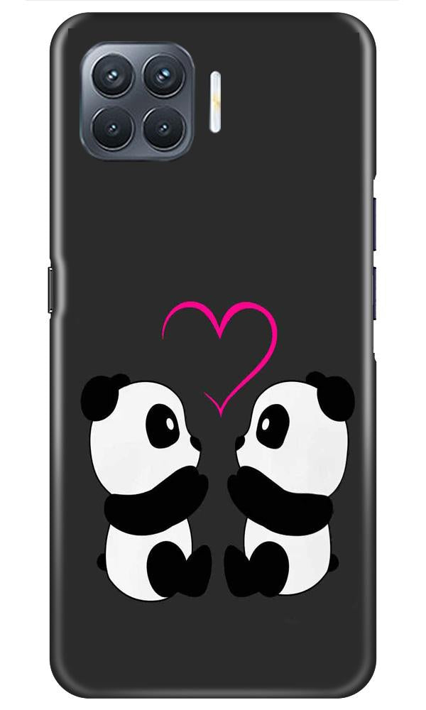 Panda Love Mobile Back Case for Oppo A93 (Design - 398)