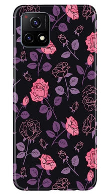 Rose Pattern Mobile Back Case for Vivo Y72 (Design - 2)