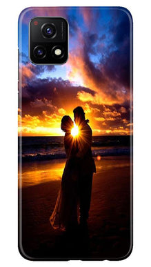 Couple Sea shore Mobile Back Case for Vivo Y72 (Design - 13)