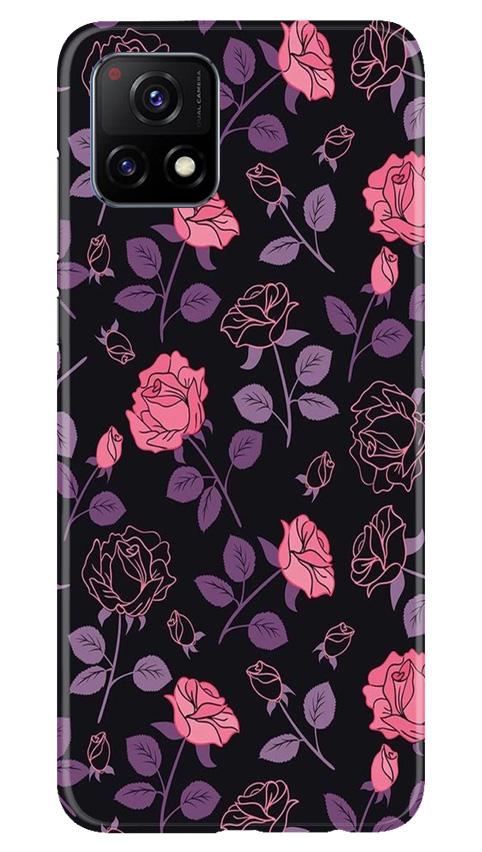 Rose Black Background Case for Vivo Y72