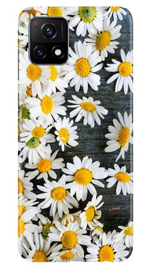 White flowers2 Mobile Back Case for Vivo Y72 (Design - 62)
