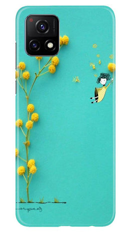 Flowers Girl Case for Vivo Y72 (Design No. 216)