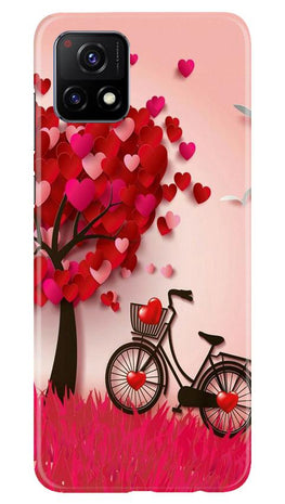 Red Heart Cycle Case for Vivo Y72 (Design No. 222)