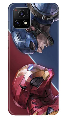 Ironman Captain America Mobile Back Case for Vivo Y72 (Design - 245)