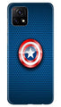 Captain America Shield Case for Vivo Y72 (Design No. 253)