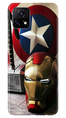 Ironman Captain America Mobile Back Case for Vivo Y72 (Design - 254)