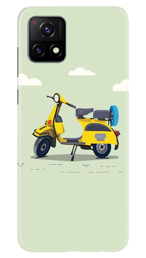 Vintage Scooter Case for Vivo Y72 (Design No. 260)