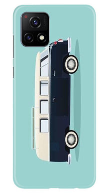 Travel Bus Mobile Back Case for Vivo Y72 (Design - 379)
