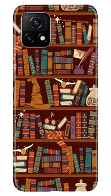 Book Shelf Mobile Back Case for Vivo Y72 (Design - 390)