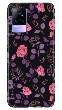 Rose Pattern Mobile Back Case for Vivo Y73 (Design - 2)