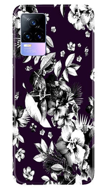 white flowers Mobile Back Case for Vivo Y73 (Design - 7)