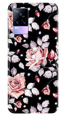 Pink rose Mobile Back Case for Vivo Y73 (Design - 12)