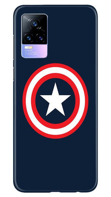 Captain America Mobile Back Case for Vivo Y73 (Design - 42)