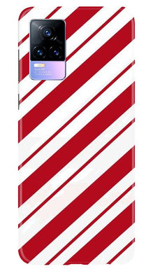 Red White Mobile Back Case for Vivo Y73 (Design - 44)