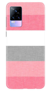 Pink white pattern Mobile Back Case for Vivo Y73 (Design - 55)