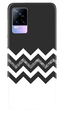 Black white Pattern2Mobile Back Case for Vivo Y73 (Design - 83)