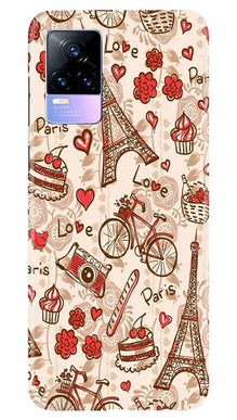 Love Paris Mobile Back Case for Vivo Y73  (Design - 103)