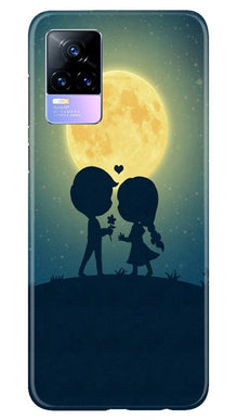 Love Couple Mobile Back Case for Vivo Y73  (Design - 109)