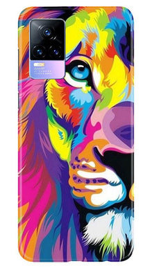 Colorful Lion Mobile Back Case for Vivo Y73  (Design - 110)